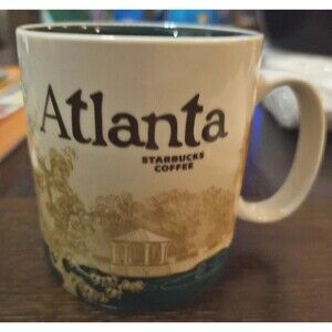 Starbucks Atlanta Global Icon City Collector Series 16 oz Coffee Cup Mug 2012